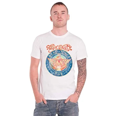 Afbeelding van Aerosmith Aero Force Heren T shirt XL Wit