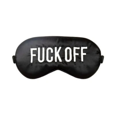 Afbeelding van Slaapmasker Fuck Off Zwart