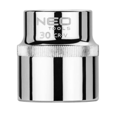 Afbeelding van NEO TOOLS 08 030 Steeksleutelelement 1/2 3124 30 mm Chroom vanadium staal SuperLock