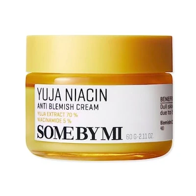 Afbeelding van SOME BY MI Yuja Niacin Anti imperfectie Cream, 60 ml, dagelijkse vochtinbrengende crème voor het gezicht op basis van 5% niacinamide, geavanceerde huidverlichting