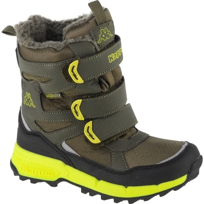 Afbeelding van Kappa Vipos TEX Unisex Snowboots voor kinderen, Maat: 30, Army/lime Hoogwaardig imitatieleer