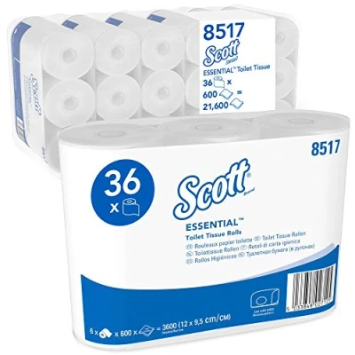 Afbeelding van Toiletpapier Scott Essential 2 laags 600vel wit 8517