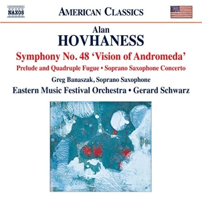 Afbeelding van Gerard Eastern Music Festival Orchestra, Schwarz Hovhaness: Symphony No.48, Soprano Saxophone Concerto, Prelu (CD)