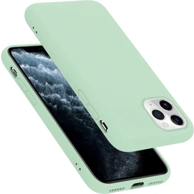Afbeelding van Cadorabo Hoesje geschikt voor Apple iPhone 11 PRO in LIQUID LICHT GROEN Beschermhoes gemaakt van flexibel TPU silicone Case Cover