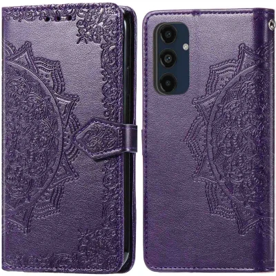 Afbeelding van imoshion Hoesje Geschikt voor Samsung Galaxy A16 (5G) Mandala Bookcase Paars