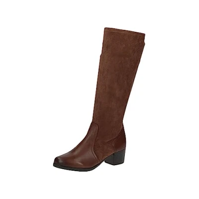 Afbeelding van Caprice Laarzen, Dames, Maat: 41, Cognac comb Leer en textiel