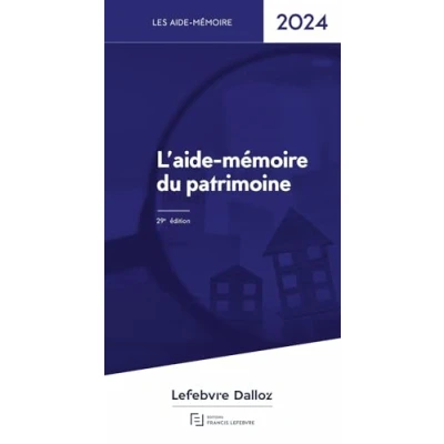 Afbeelding van AIDE MEMOIRE DU PATRIMOINE 2024