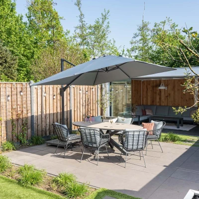 Afbeelding van Hawaii parasol 300x300 cm light grey