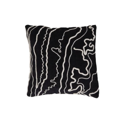 Afbeelding van Light &amp; Living Kussen CASTRO 45x45cm Zwart