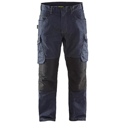 Afbeelding van Blaklader Service werkbroek denim 1497 1141 Marineblauw/Zwart C60