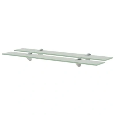 Afbeelding van Schappen zwevend 2 st 70x10 cm 8 mm glas