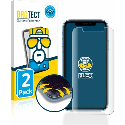 Afbeelding van BROTECT Screenprotector voor Apple iPhone XR / 11 Folie Beschermfolie transparant volledig dekking (2 Stuks)