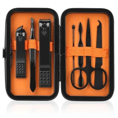 Afbeelding van Manicure Set voor Mannen Nagelknipper Persoonlijke Verzorging Nagelverzorging Kit Reizen Basis Gereedschap
