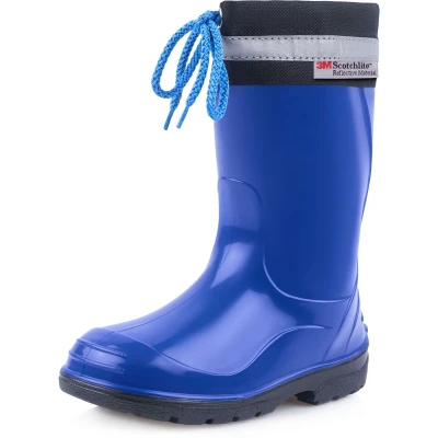 Afbeelding van Ladeheid Kinder Regenlaarzen Rubber met Binnenschoen EVA Wasbare LA LMG 845 AspenKids Korenbloem2727c/Zwart 29
