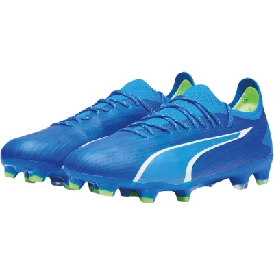 Afbeelding van Puma Ultra Ultimate FG/AG Voetbalschoenen met kunststof noppen, Heren, Maat: 47, blue/white/pro green Kunststof/ textiel