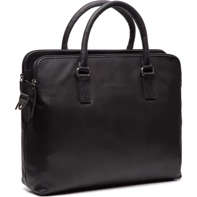 Afbeelding van The Chesterfield Brand Leren Laptoptas Zwart Cameron