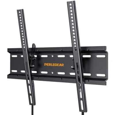 Afbeelding van Perlegear TV Muurbeugel, Kantelbare Beugel voor de Meeste 26 55 inch LED , LCD, OLED, Flat&amp;Curved TV’s tot 52 kg, Max VESA 400x400mm