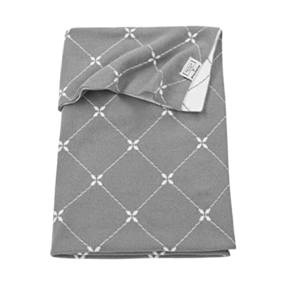 Afbeelding van Meyco Baby X Mrs.Keizer Louis wiegdeken grey 75x100cm