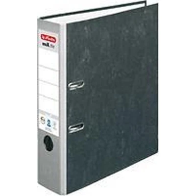 Afbeelding van Herlitz Ordner maX.file nature A4 8cm grijs gewolkt