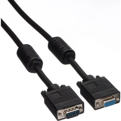 Afbeelding van ROLINE SVGA kabel HD15 ST BU met ferrietkern, 10 m
