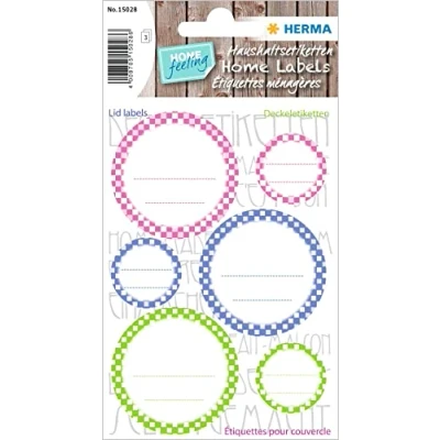 Afbeelding van Haza Original Etiketten Keuken 18 Stuks 55 X 82 Mm Rood/blauw/groen