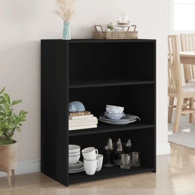 Afbeelding van Dressoir 70x41x93 cm bewerkt hout zwart