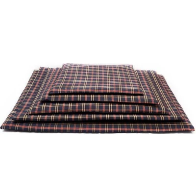 Afbeelding van Comfort benchkussen schotse ruit blauw 90x60 cm polyestervezels
