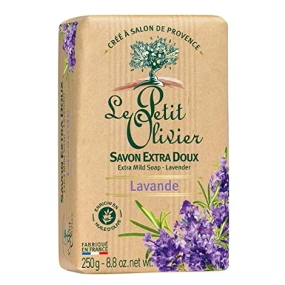 Afbeelding van Le Petit Olivier 0005509 hygiëne schoonheid zeep extra zacht lavendel 250 g
