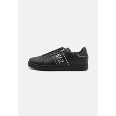 Afbeelding van EA7 Emporio Armani Classic Unisex Sneakers laag, Maat: 44, Triple black/silver Leer