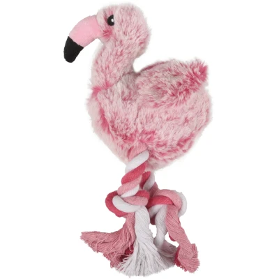 Afbeelding van Hondenspeelgoed knuffel Flamingo