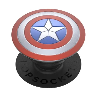 Afbeelding van Popsockets 2 Captain America Shield 113022 telefoonhouder en standaard licentie