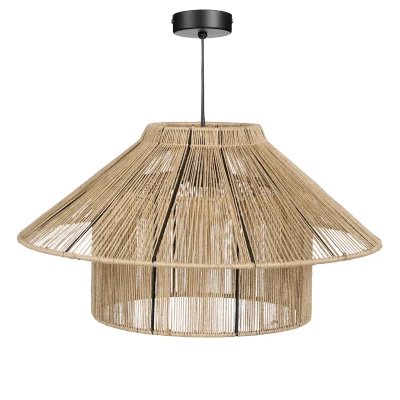 Afbeelding van Elsa Hanglamp H28 x Ø50 cm Jute Lichtbruin