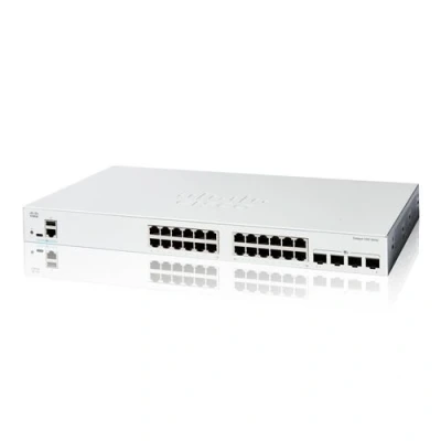 Afbeelding van Netwerk: Switches: Cisco C1200 24T 4X netwerk switch Managed L2/L3 Gigabit Ethernet (10/100/1000) Wit