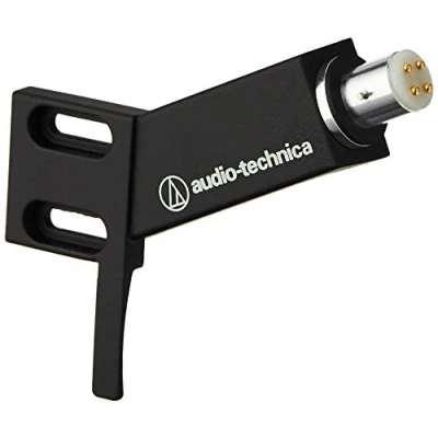 Afbeelding van Audio Technica AT HS4BK universele headset met vingerlift 1/2 inch houder voor 4 polige tonearms aluminium inclusief bevestigingsschroeven (naar keuze lineaire tonearms) (zwart)