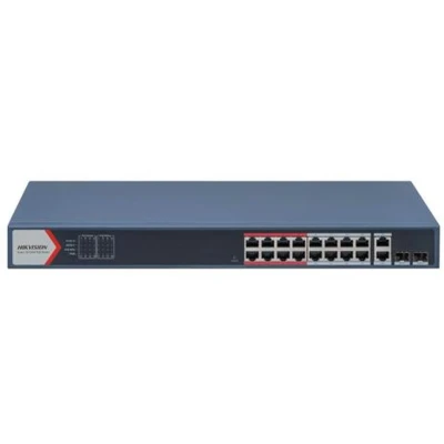 Afbeelding van Hikvision 16 Port Fast Ethernet Smart (16 Havens), Netwerkschakelaar