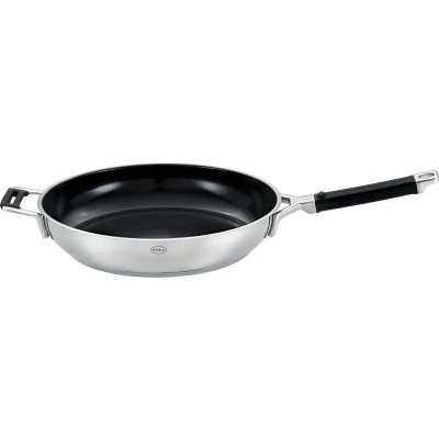 Afbeelding van Rösle Keuken Silence Pro Koekenpan Ø 32 cm ProCeraPlus Zilver Zwart Roestvast Staal