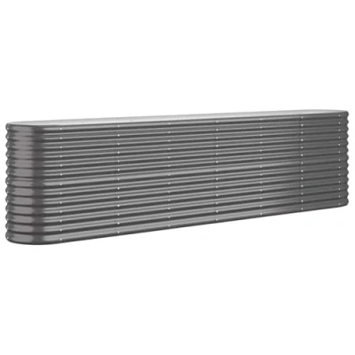 Afbeelding van vidaXL Verhoogd bed voor de tuin, gepoedercoat staal, antraciet