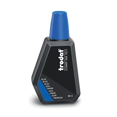 Afbeelding van Trodat 7011 inktpatroon, 28 ml, blauw