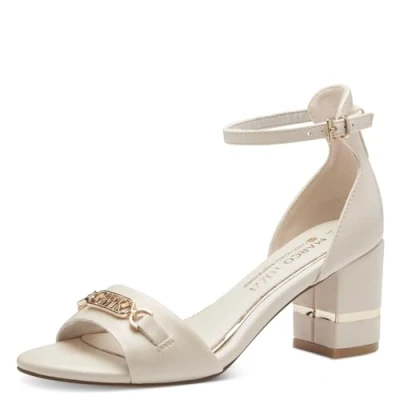 Afbeelding van Marco Tozzi BY Guido Maria Kretschmer Sandalen, Dames, Maat: 39, Cream Kunststof