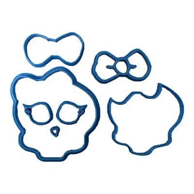 Afbeelding van Cuticuter Monster High Fondant Cutter, PLA, blauw