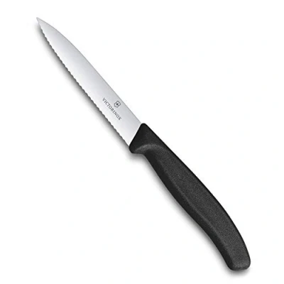 Afbeelding van Victorinox Schilmes Swiss Classic Zwart Gekarteld 10 cm