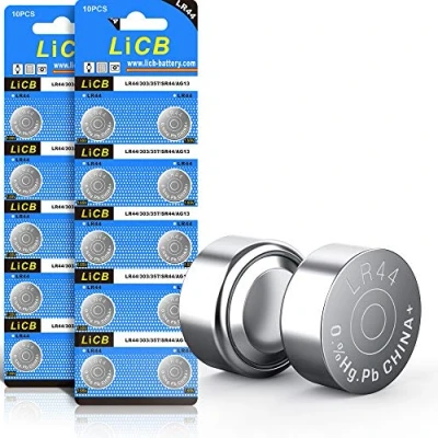 Afbeelding van LiCB LR44 knoopcel, AG13 PX76A l1154f 357A 1,5V alkaline batterij 3 jaar opslagcapaciteit 100% volledige garantie