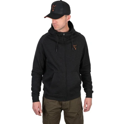 Afbeelding van Fox Collection LW Hoody Black &amp; Orange Vis trui M
