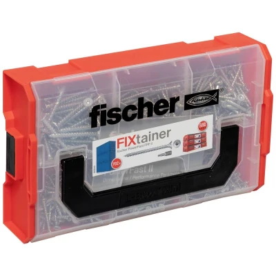 Afbeelding van Fischer FixTainer PowerFast II TX VG 562273 Spaanplaatschroeven assortiment Staal Galvanisch verzinkt 1 set(s)