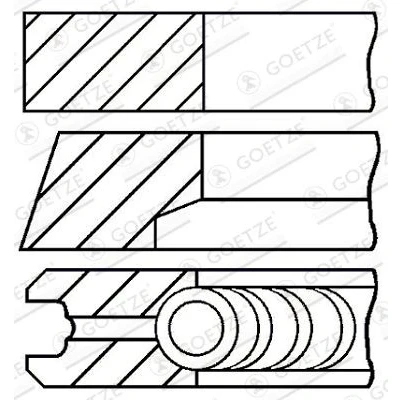 Afbeelding van Goetze Engine Zuigerveren 08 118006 00
