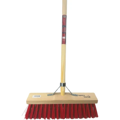 Afbeelding van Synx Tools Buitenbezem 40cm Nylon haren Steel 150 cm