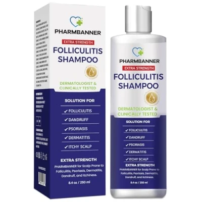 Afbeelding van shampooing folliculite, pour l&#039;eczéma séborrhéique, antipelliculaire, antifongique, traitement de la des pellicules, cuir chevelu,