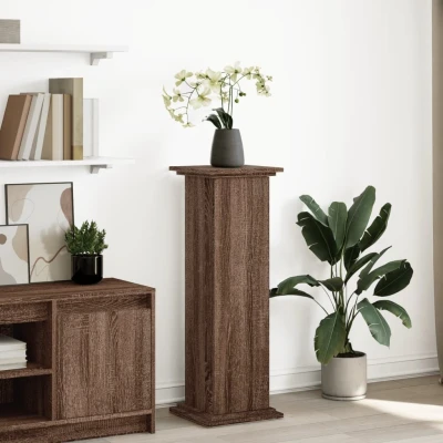 Afbeelding van vidaXL Sokkel met opbergruimte 31x30x90 cm bewerkt hout bruin eiken