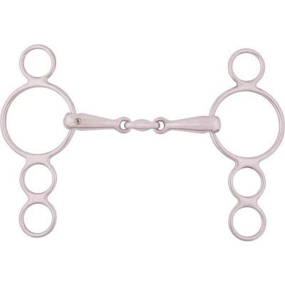 Afbeelding van BR Watertrens 4 rings Massief 18mm Dubbel Gebr RVS 14,5cm