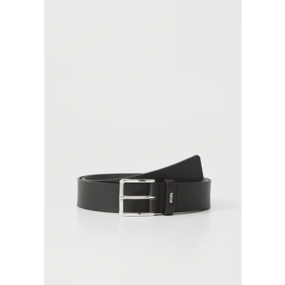 Afbeelding van BOSS Leren Riem Ther Piq_Sz35 Belt W90 Black Zwart